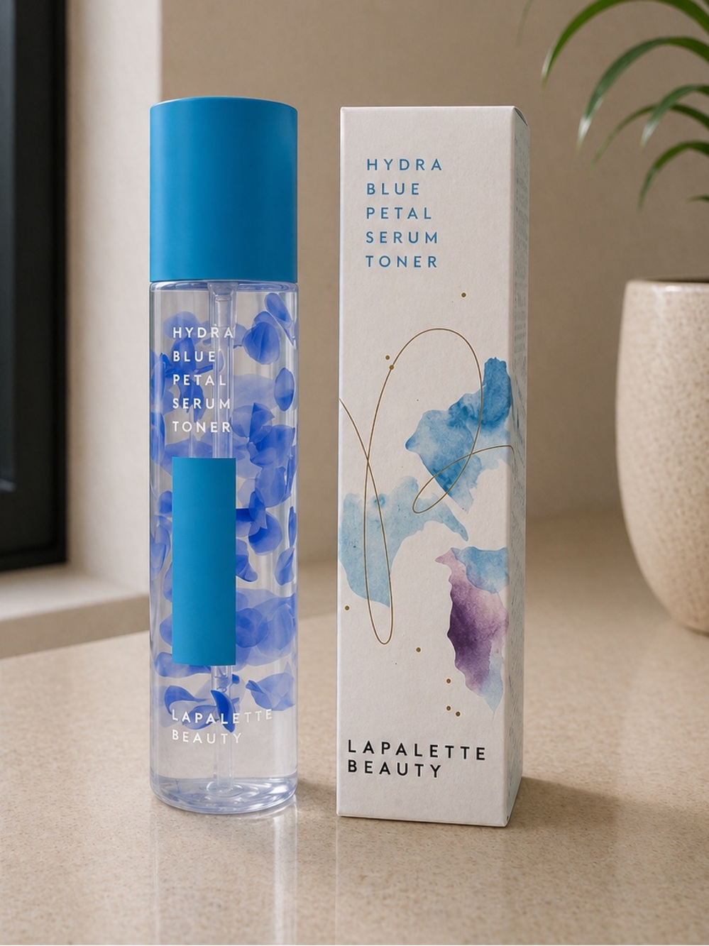 $32 New Lapalette Beauty Hydra Blue Petal Serum Toner